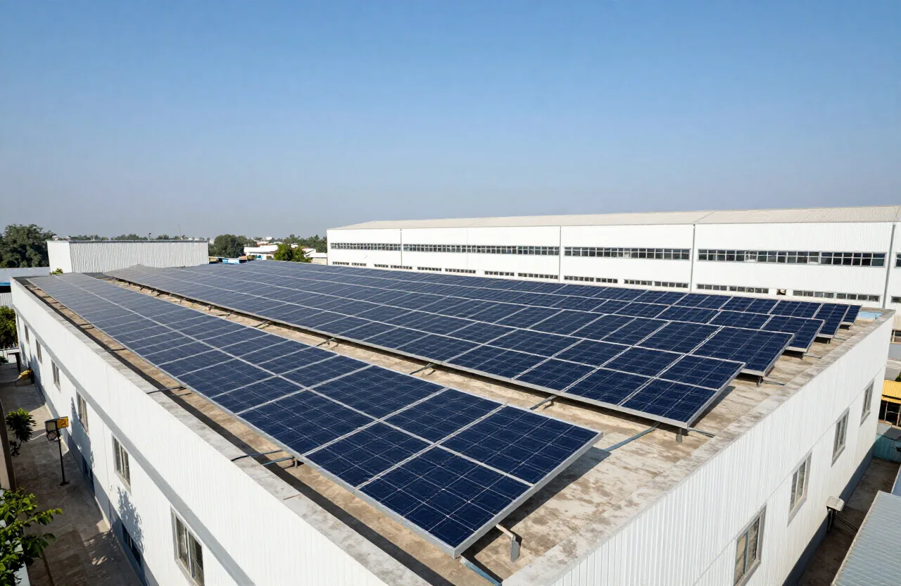 Representative textiles solar installation visual
